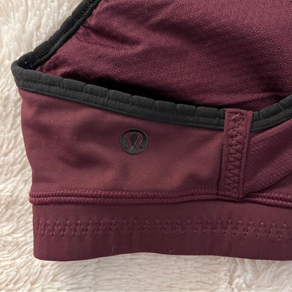 Lululemon burgundy sports bra - women’s medium - Picture 5 of 6